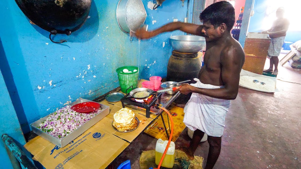 Sri Lankan Food - SPICY OMELET CURRY + Exotic Fruit in Weligama, Sri Lanka