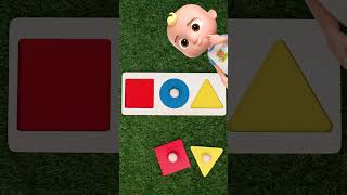 Match the shapes and colors! A Fun Learning GAME! #shorts #cocomelon #dance #nurseryrhymes #learning