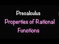 Rational Functions and Asymptotes