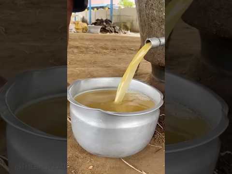 Traditional Groundnut Organic Cold Press Oil Making No Machines, Just Muscle🥵 #shorts #viralreels