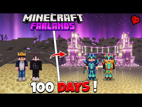 We Survived 100 Days in END FARLANDS 😮 in Minecraft (Hindi)