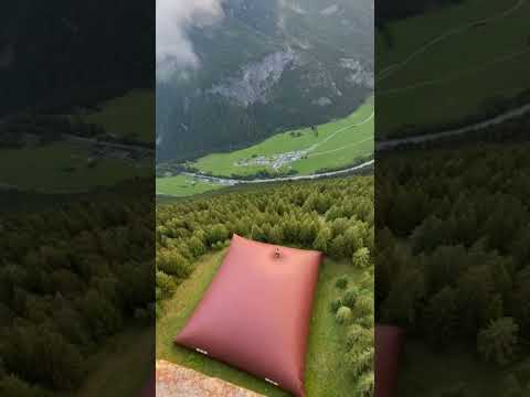 Crazy cliff Airbag jump in forest ๐ฅ๐ฅ๐ฅ#travel #ytshorts #shorts #airbag #jump #honeymoon