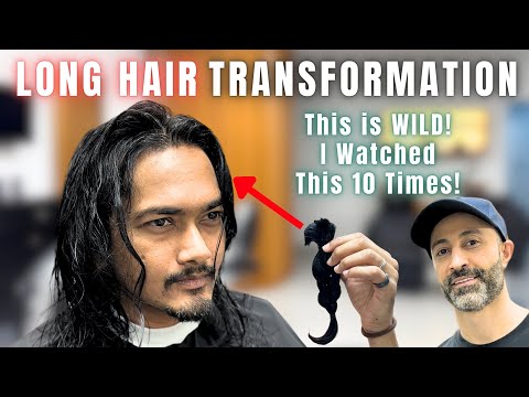 Long to Short Men's Haircut Transformation | Classic Hairstyle by Best Barbers in Dubai 🔥