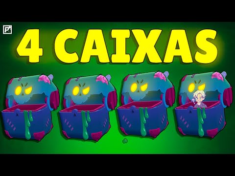 Abri 4 CAIXAS CARCAÇA do BRAWL STARS e foi DECEPCIONANTE!