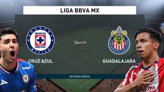 Cruz Azul vs Chivas - Liga MX Semifinal Ida - Simulación FIFA 