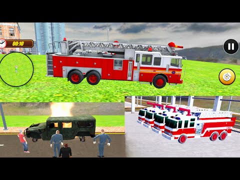 Fire Truck Rescue Simulator Games! 🚒🔥Android Gameplay🧑‍🚒👨‍🚒