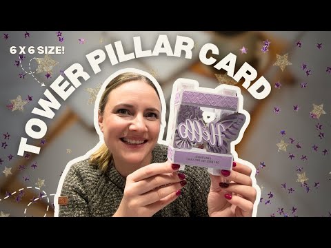 Such a CUTE Card Fold | Tower Pillar Card | NO DIES NEEDED!