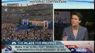 Rachel Maddow on MSNBC's DNC Coverage - Previewing Obama