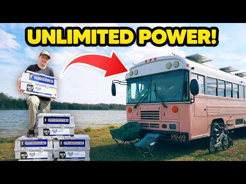 Our SECRET to Living OFF GRID in a School Bus!