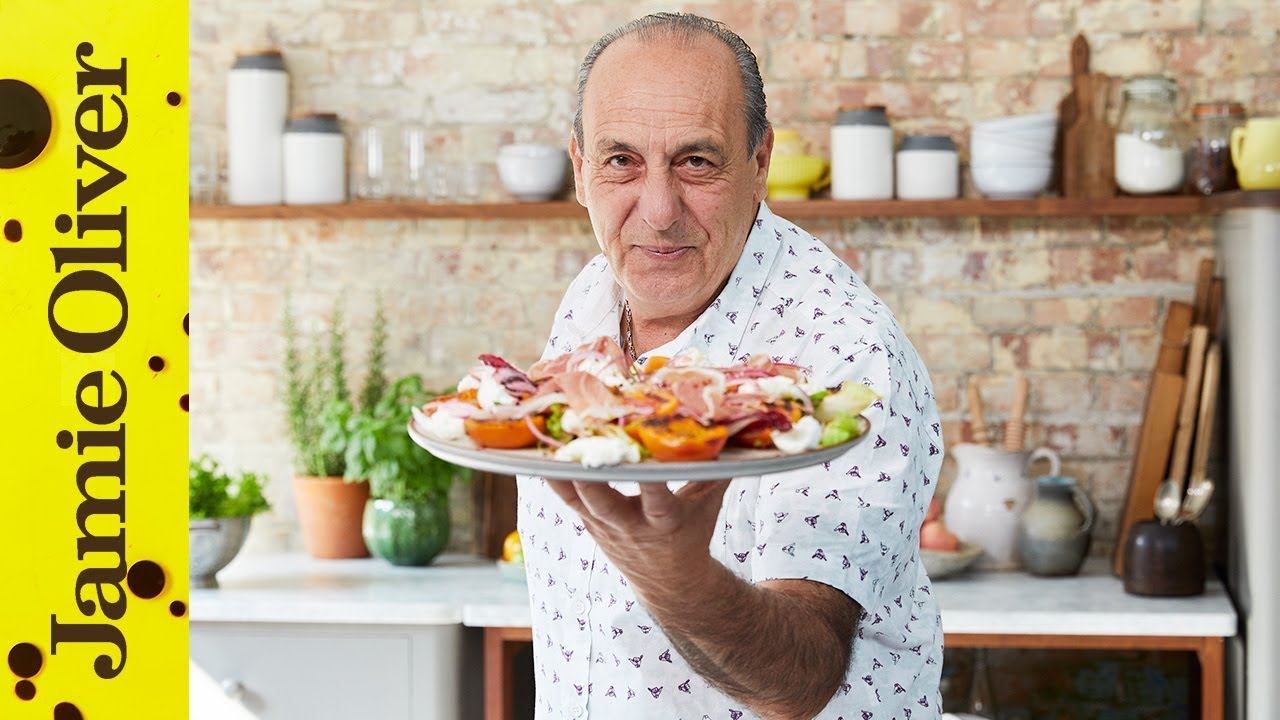 Grilled Apricot Salad Gennaro Contaldo Jamie Cooks Italy
