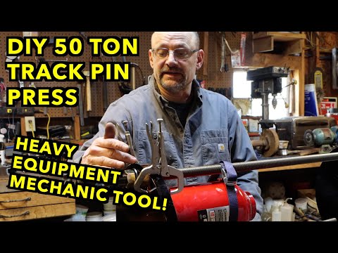 Making A 50 Ton Track Pin Press For About $300.