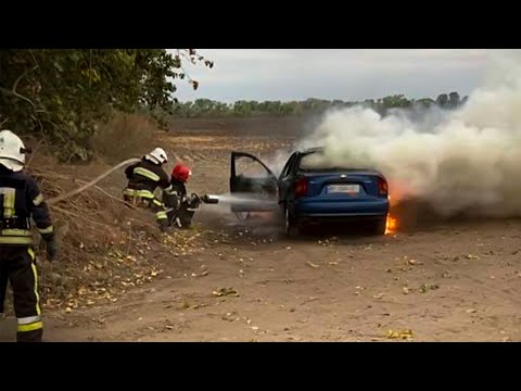 У Теофіпольській громаді рятувальники ліквідували пожежу легкового автомобіля