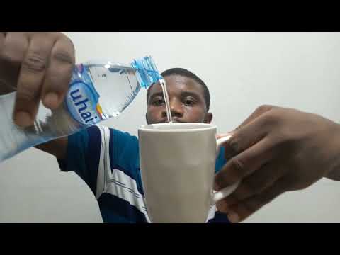 How To Drink Water With a White Cup