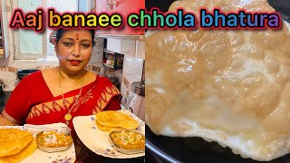 Sachin ke papa ke pasnd ka banaya chhola bhatura