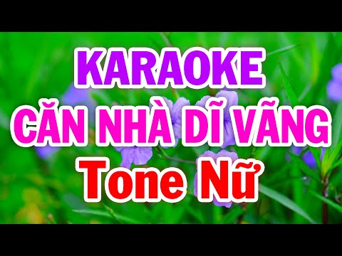 Căn Nhà Dĩ Vãng Karaoke Tone Nữ Nhạc Sống Beat Hay 2025 | Huỳnh Lê
