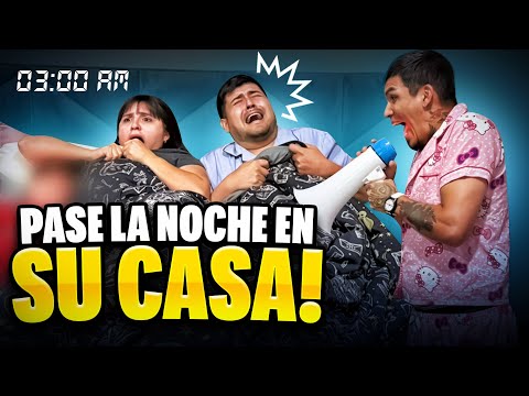 PASAMOS TODA LA NOCHE EN SU CASA😱 | NO LOS DEJAMOS DORMIR😂