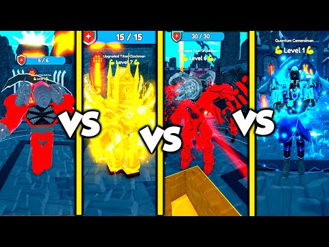 🎉U.T Drillman VS U.T Clockman VS U.T DrillDragon VS Quantum Cameraman Toilet Tower Defense Roblox