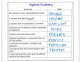 Understanding Algebraic Expressions and Equations