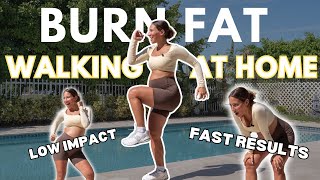 Burn Fat Walking at Home | Low Impact Cardio Workout for Quick Results (Pregnancy Safe!)