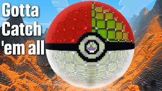 I Built A Giant Pokeball Prison in Minecraft
