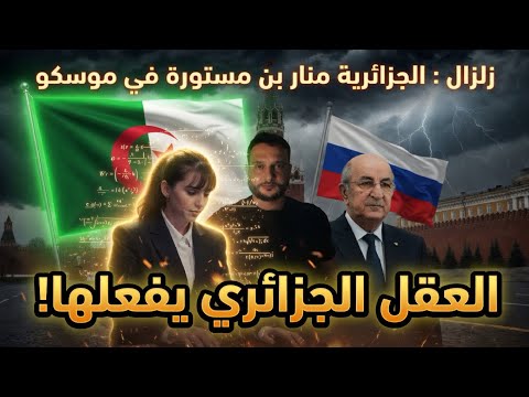 زلزال : الجزائرية منار بن مستورة في موسكو.. العقل الجزائري 🇩🇿 الذي قهر الجليد 🔥