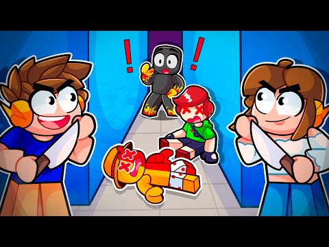 Jogamos ASSASSINO em DUPLA no ROBLOX! (MURDER)