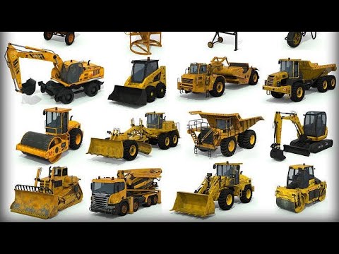 JCB Construction Vehicle Models Excavator, Bulldozer, Bruder, Crane