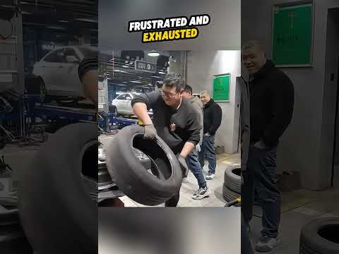 Tire Trick Surprise❤️#shorts