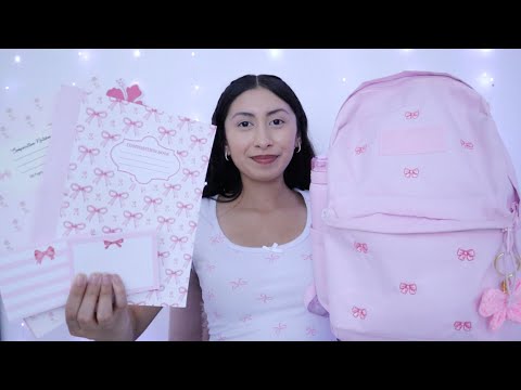 ASMR~What’s In My Backpack For 12th Grade 2024!!🎀🩷