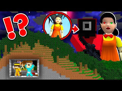 ¡EL JUEGO DEL CALAMAR 2 vs BUNKER en la MONTAÑA! 🌄😨 | 2 Noobs Pequeños vs SQUID GAME 2 ENORMES!