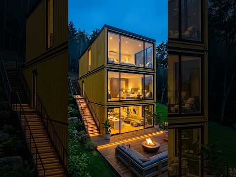 Building a 3-Story "GOLDEN" Container Home (Satisfying Transformation)