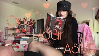 ONE HOUR ASMR (Book Tapping, Gripping, Upclose Whispering) Book Haul