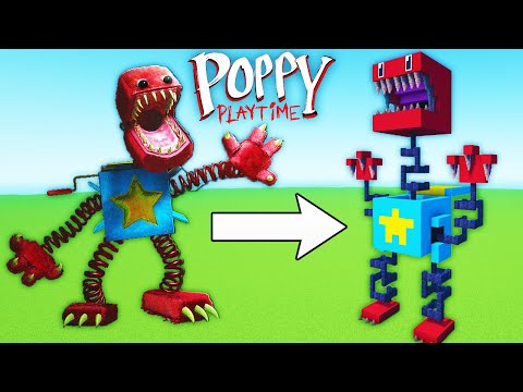 Minecraft Tutorial: How To Make A Boxy Boo Statue "Poppy Playtime"