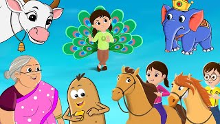 Nani Teri Morni Ko Mor Le Gaye||नानी तेरी मोरनी को मोर||Nursery Rhymes And Baby Song||NooNoo Kids