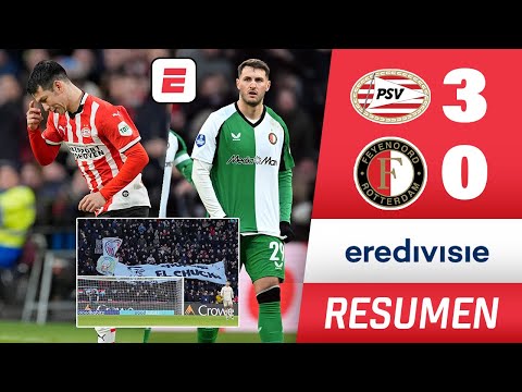 PSV GOLEÓ al FEYENOORD de SANTIAGO GIMÉNEZ en la DESPEDIDA del CHUCKY LOZANO | RESUMEN | Eredivisie