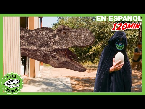 ¡Un T-Rex en el Garaje! Rangers al Rescate | 🦖 T-Rex Rancho | Moonbug Kids - Parque en Vivo!
