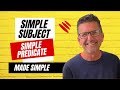 Identifying Simple Subjects and Predicates in Sentences