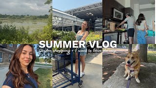HIIT Class, Garden Shopping, I want to leave the City?! | Productive Summer Vlog