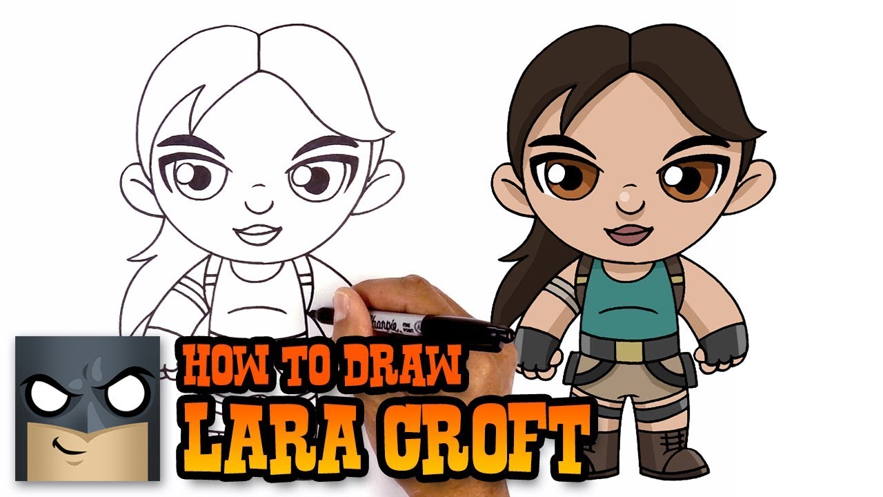 Tomb Raider - How to Draw Lara Croft - Step by Step Art Tutorial
