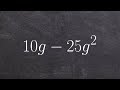 Factoring and GCF Concepts