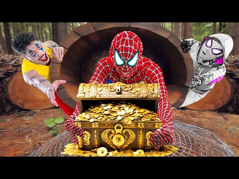 What If Many SPIDER-MAN in 1 HOUSE...?? || SPIDER MAN has AMAZING Adventures to FIND THE TREASURES