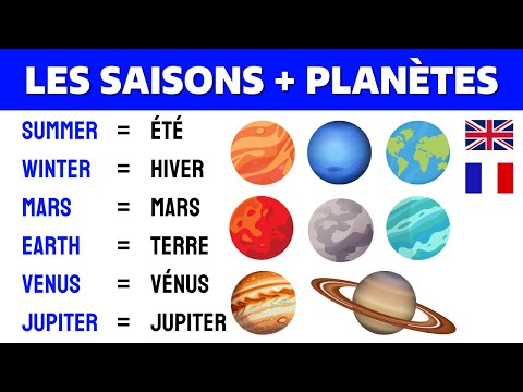 Lesson 4 ✪ Les saisons et les planètes en Anglais 📚 Seasons and Planets in English ✔