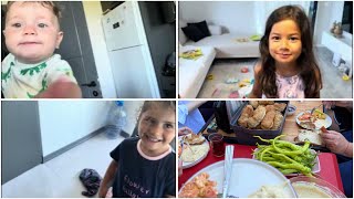 YAZLIK KOMŞULARIMLA BAHÇE KAHVALTISI YAPIYORUZ | ÜÇ ÇOCUKLU BİR SABAH | UN KURABİYESİ YAPIYORUZ
