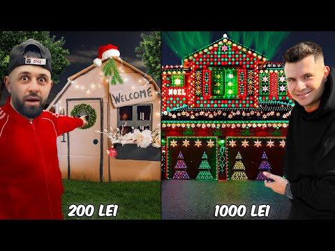 Casa de 200 lei vs Casa de 1000 lei *Christmas Edition* 🎅🏻 🎄