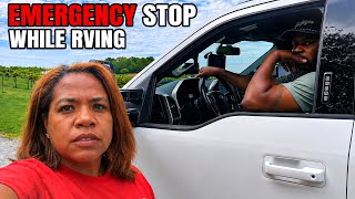 RV Life Unforseen Health Issue while RVing / Emergency Stop from Traveling/ Our First Harvest Host 