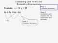 Evaluating Expressions and Like Terms