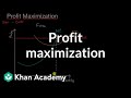Understanding Profit Maximization in Competitive Markets