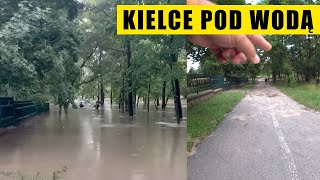 Zalane Kielce czyli przewodnik hydrologiczny po mieście pod wodą - powódź w Kielcach realnie