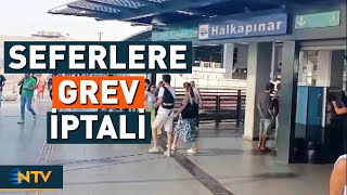 İş Bırakma Eylemi İZBAN'ı da Etkiledi! Tüm Seferler Durduruldu | NTV