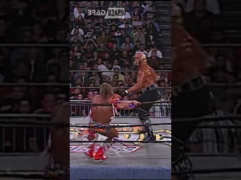 Hollywood Hulk Hogan slams The Ultimate Warrior WCW Halloween Havoc